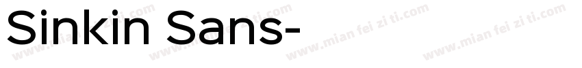 Sinkin Sans字体转换